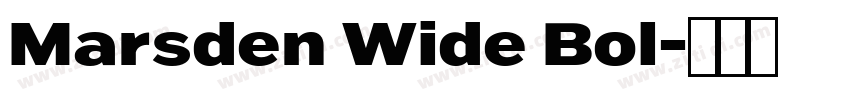 Marsden Wide Bol字体转换